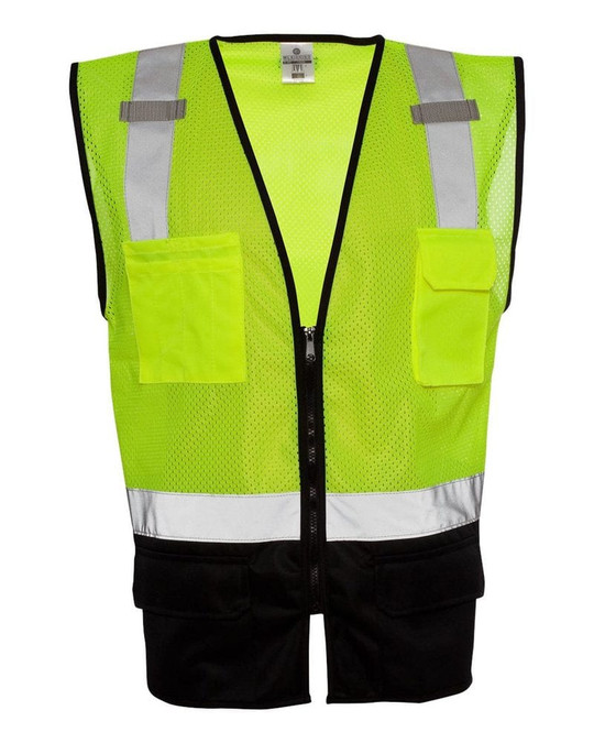ML Kishigo 1509 - Chaleco con parte inferior negra de Clase 2