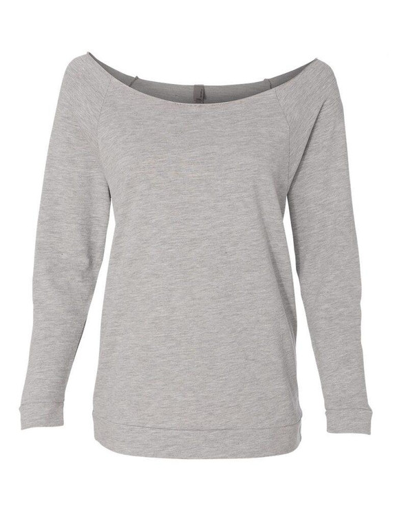 Next Level 6951 - Ladies' Terry Raw Edge Three-Quarter Sleeve Raglan