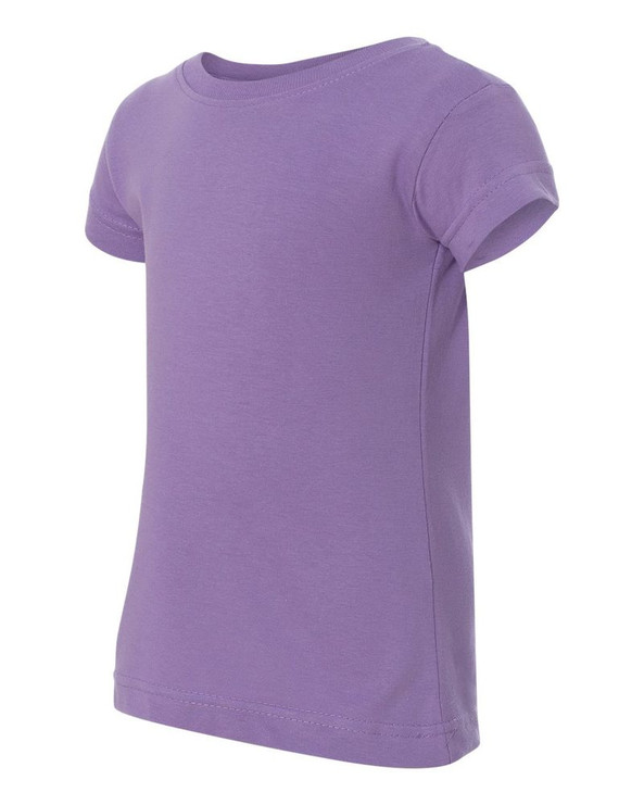 Rabbit Skins 3316 - Camiseta de Niña Pequeña de Jersey Fino