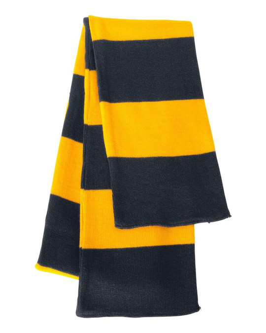 Sportsman SP02 - Bufanda de punto a rayas Rugby