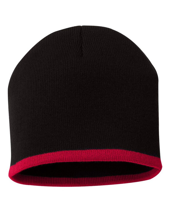 Sportsman SP09 - 8 Inch Bottom Striped Knit Cap