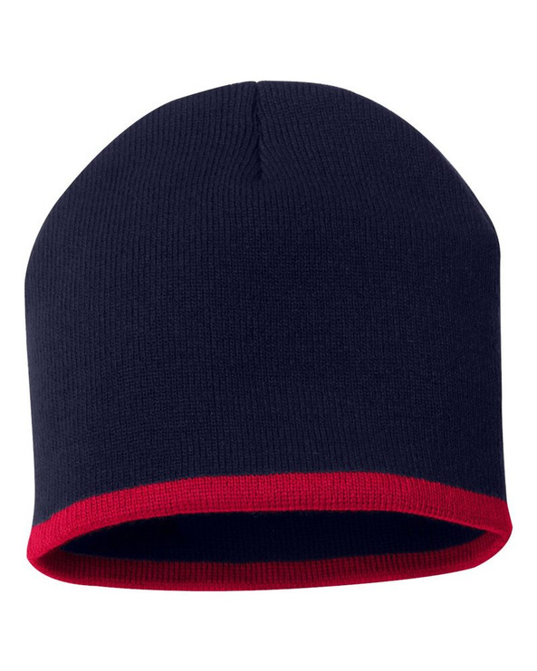 Sportsman SP09 - 8 Inch Bottom Striped Knit Cap