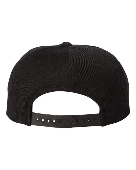Yupoong 5089M - Gorra Snapback de Mezcla de Lana de Cinco Paneles