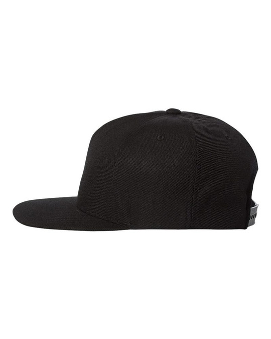 Yupoong 5089M - Gorra Snapback de Mezcla de Lana de Cinco Paneles