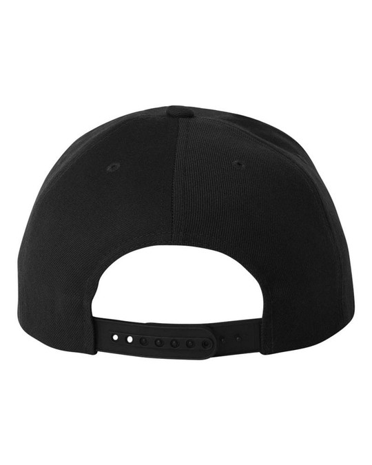 Yupoong 6089M - Gorra Snapback de Visera Plana de Mezcla de Lana