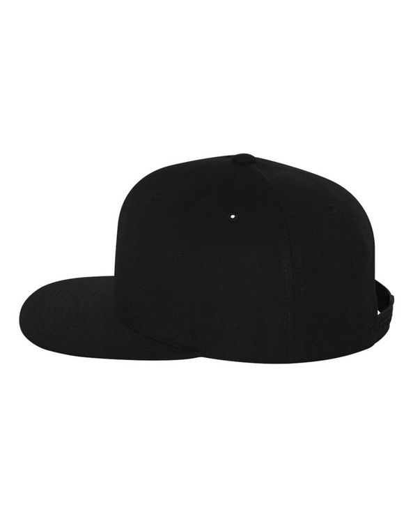 Yupoong 6089M - Wool Blend Flat Bill Snapback Cap