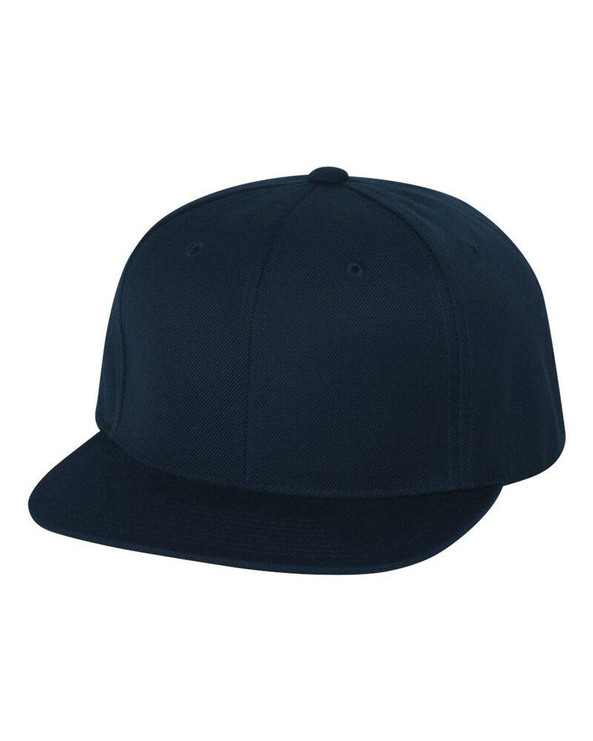 Yupoong 6089M - Wool Blend Flat Bill Snapback Cap