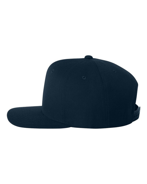 Yupoong 6089M - Wool Blend Flat Bill Snapback Cap
