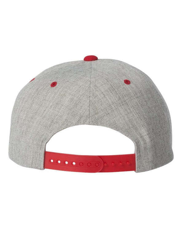 Yupoong 6089M - Wool Blend Flat Bill Snapback Cap