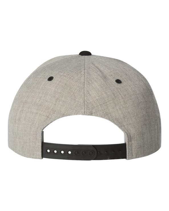 Yupoong 6089M - Wool Blend Flat Bill Snapback Cap