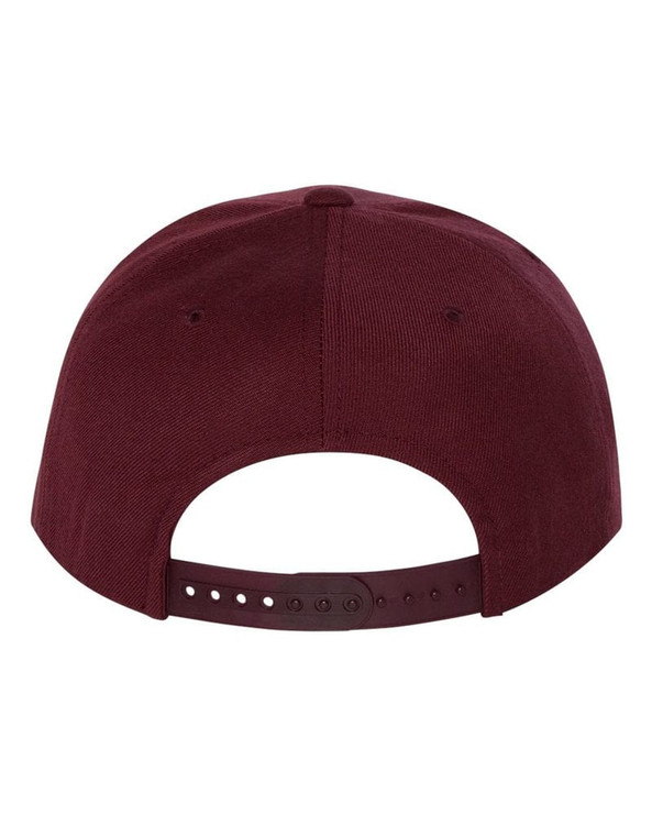 Yupoong 6089M - Wool Blend Flat Bill Snapback Cap
