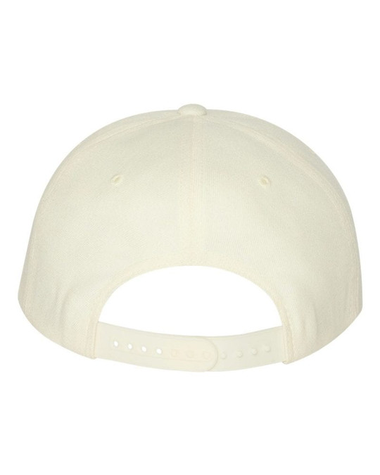 Yupoong 6089M - Wool Blend Flat Bill Snapback Cap