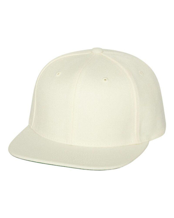 Yupoong 6089M - Wool Blend Flat Bill Snapback Cap