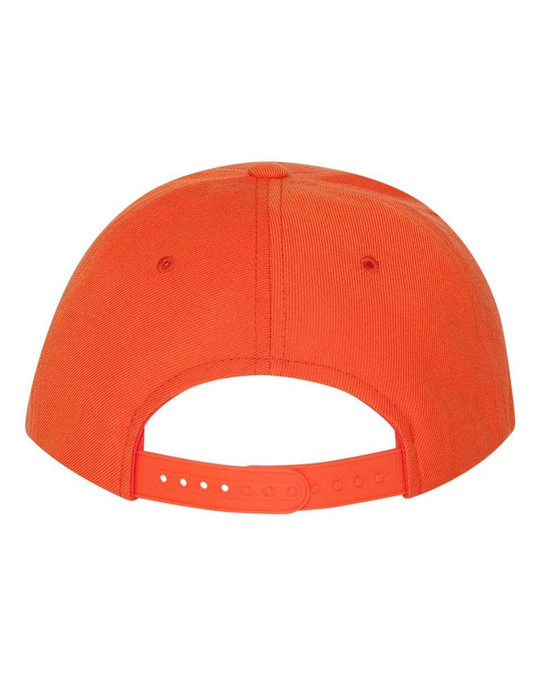 Yupoong 6089M - Gorra Snapback de Visera Plana de Mezcla de Lana