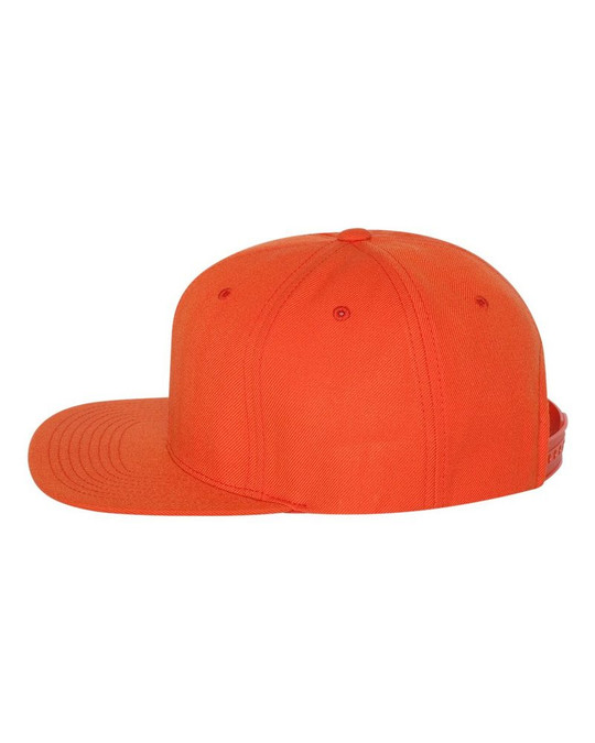 Yupoong 6089M - Gorra Snapback de Visera Plana de Mezcla de Lana