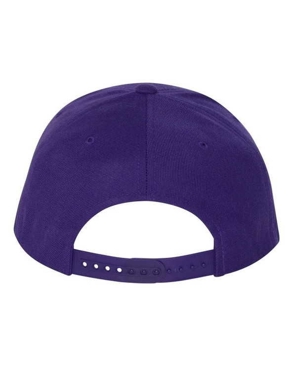 Yupoong 6089M - Wool Blend Flat Bill Snapback Cap