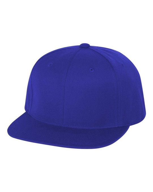 Yupoong 6089M - Gorra Snapback de Visera Plana de Mezcla de Lana