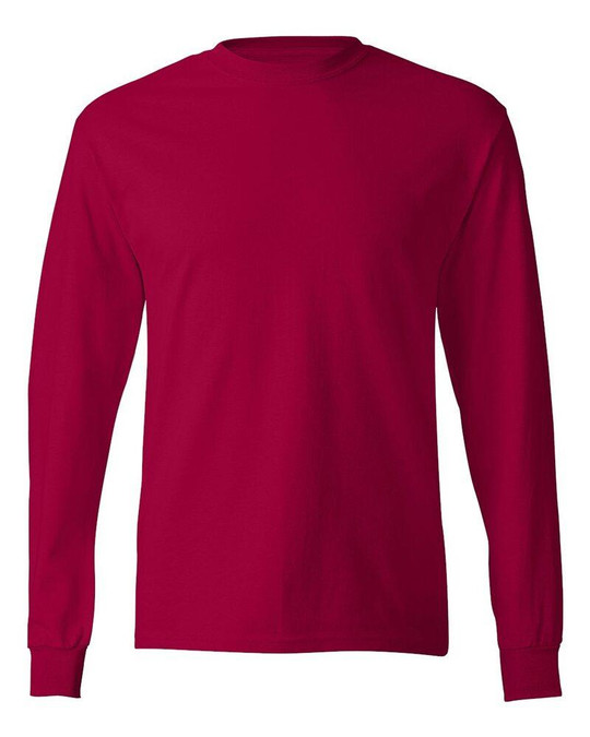 Hanes 5586 - Camiseta de Manga Larga Tagless®