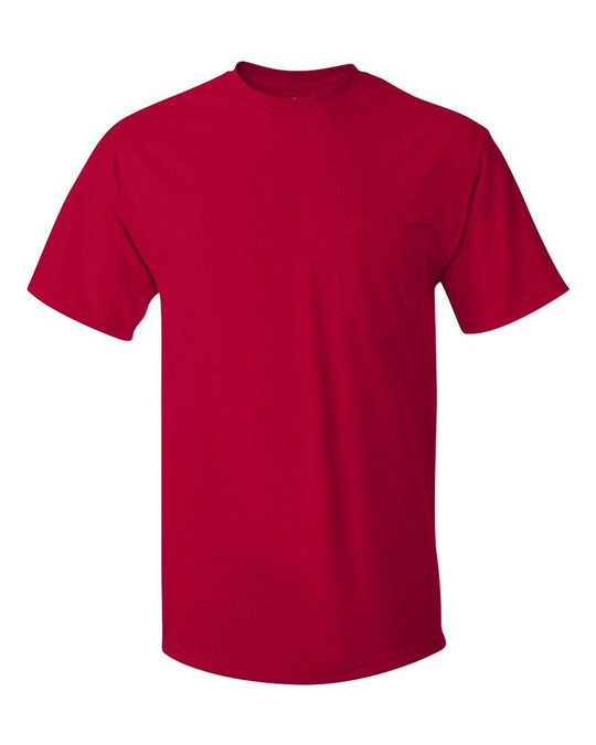 Hanes 5590 - Camiseta con bolsillo