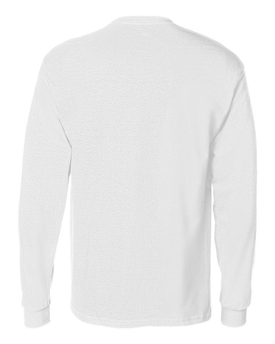 Hanes 5596 - Camiseta de Manga Larga Tagless® con Bolsillo