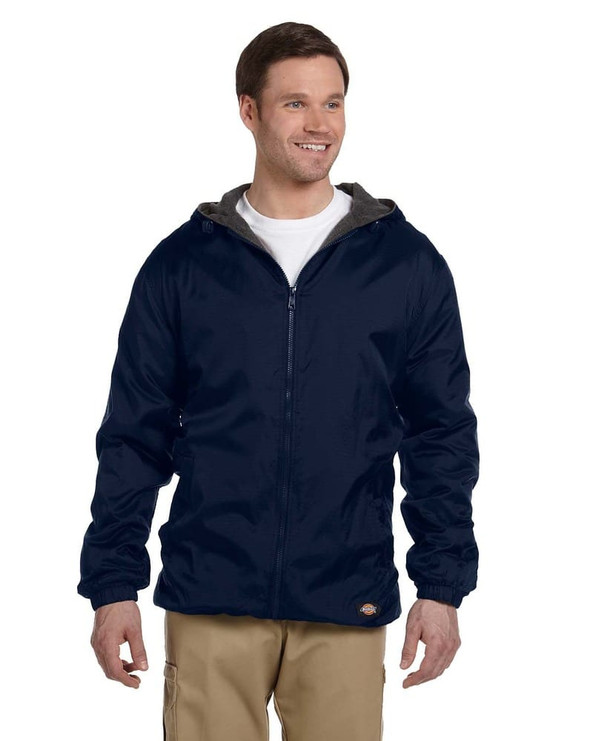 Dickies 33237 - Fleece-Lined Hooded Nylon Jacket