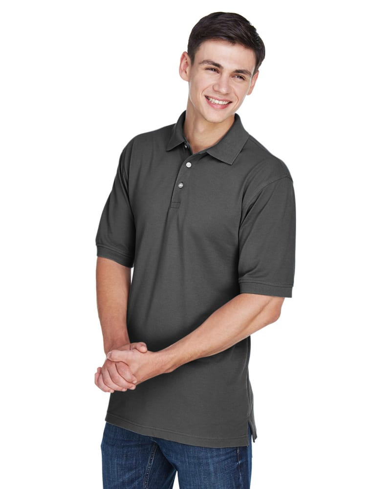 Harriton M265 - Men's 5.6 oz. Easy Blend Polo
