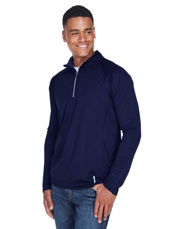 Ash City North End 88187 - Radar Men's Half-Zip Performance Long Sleeve Top  