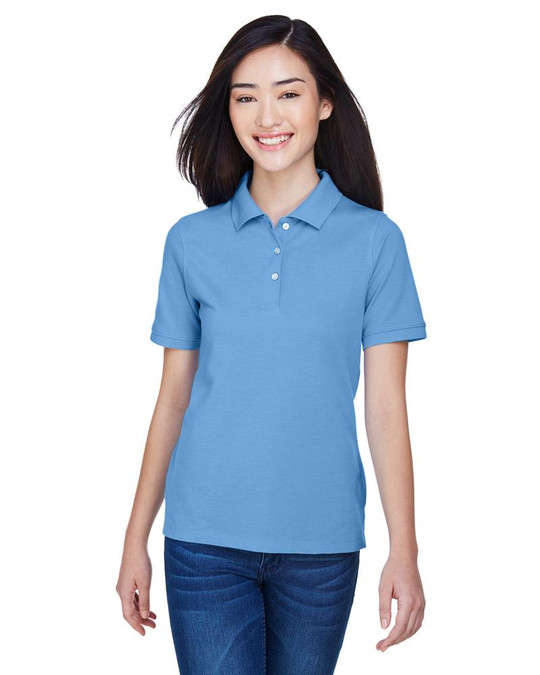 Harriton M265W - Polo Easy Blend pour femmes 5,6 oz.