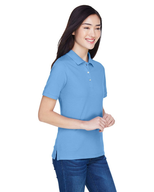 Harriton M265W - Polo Easy Blend pour femmes 5,6 oz.