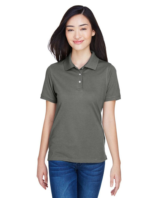 Harriton M265W - Polo Easy Blend pour femmes 5,6 oz.
