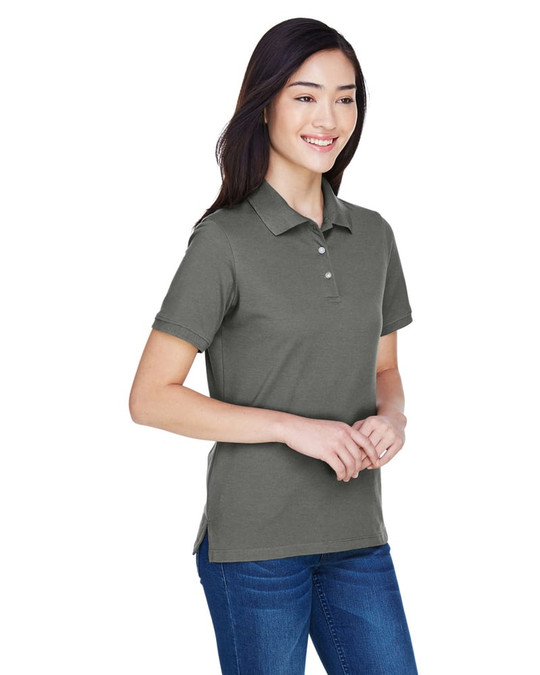 Harriton M265W - Polo Easy Blend pour femmes 5,6 oz.
