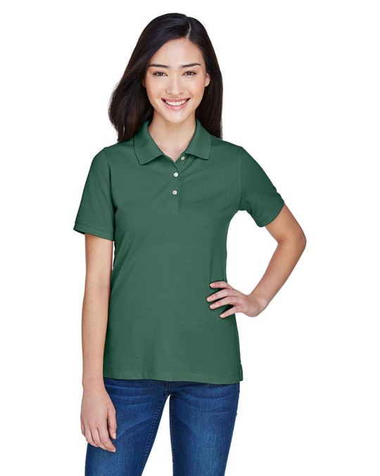 Harriton M265W - Polo Easy Blend pour femmes 5,6 oz.