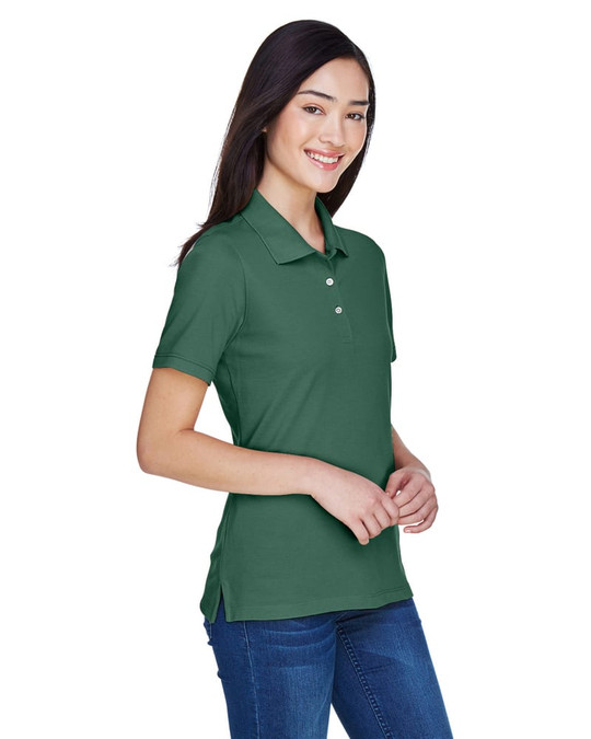 Harriton M265W - Polo Easy Blend pour femmes 5,6 oz.