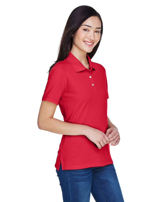 Harriton M265W - Polo Easy Blend pour femmes 5,6 oz.