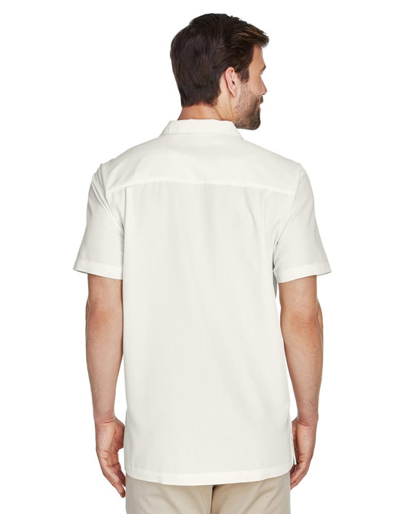 Harriton M560 - Men's Barbados Textured Camp Shirt