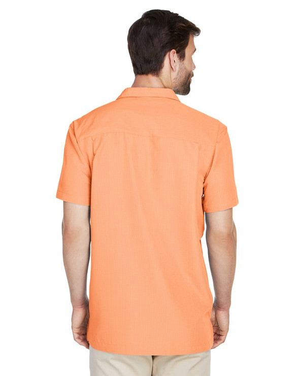 Harriton M560 - Men's Barbados Textured Camp Shirt