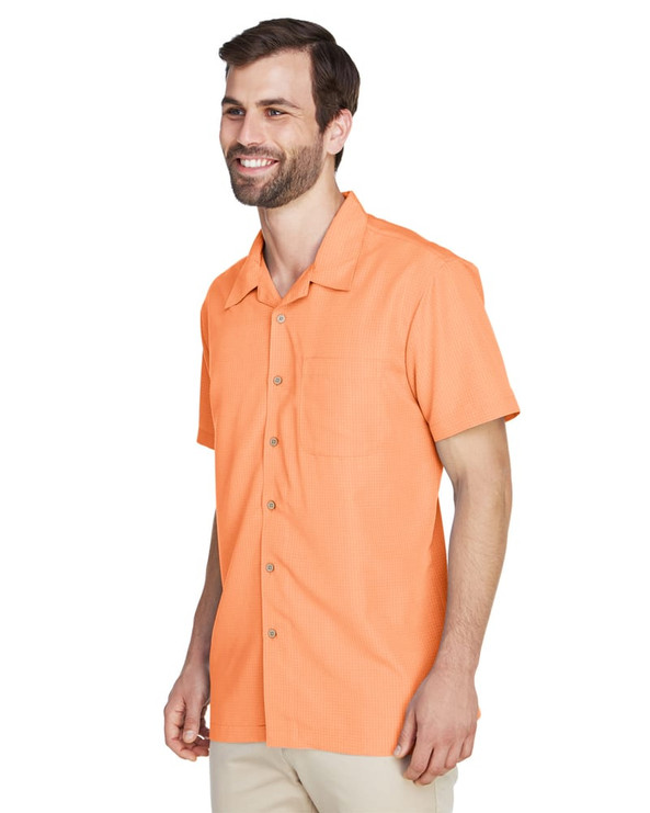 Harriton M560 - Men's Barbados Textured Camp Shirt