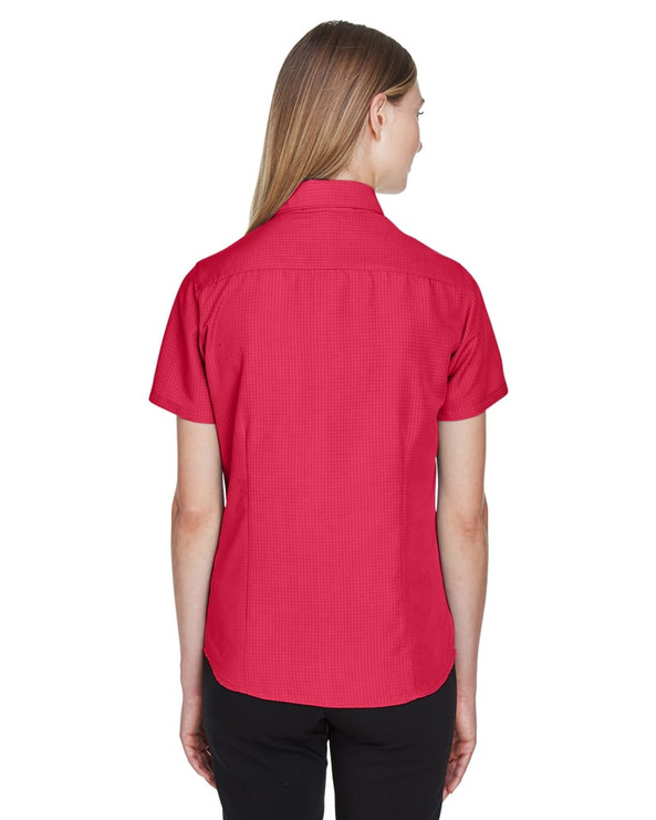 Harriton M560W - Ladies Barbados Textured Camp Shirt