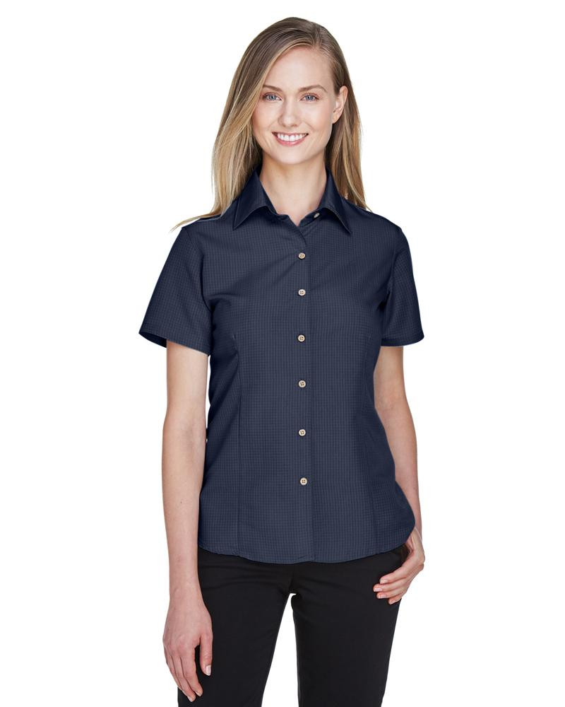 Harriton M560W - Ladies Barbados Textured Camp Shirt