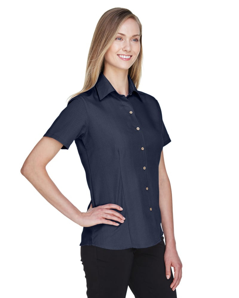 Harriton M560W - Ladies Barbados Textured Camp Shirt
