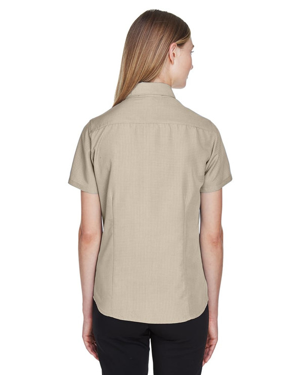 Harriton M560W - Ladies Barbados Textured Camp Shirt