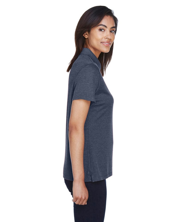 Devon & Jones DG210W - Pima-Tech Ladies Jet Pique Heather Polo