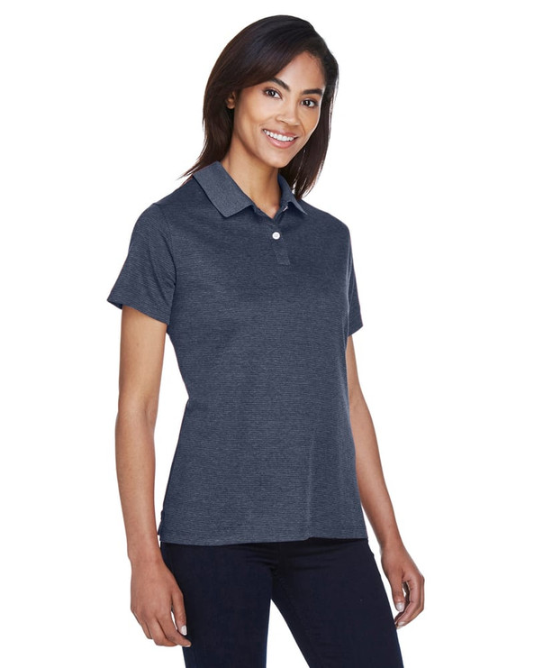 Devon & Jones DG210W - Pima-Tech Ladies Jet Pique Heather Polo
