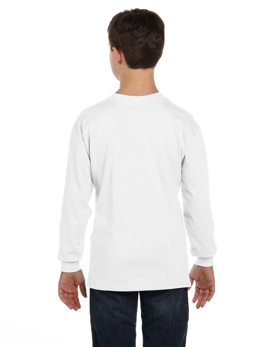 Gildan G540B - T-shirt à manches longues pour jeunes en coton épais 5,3 oz.