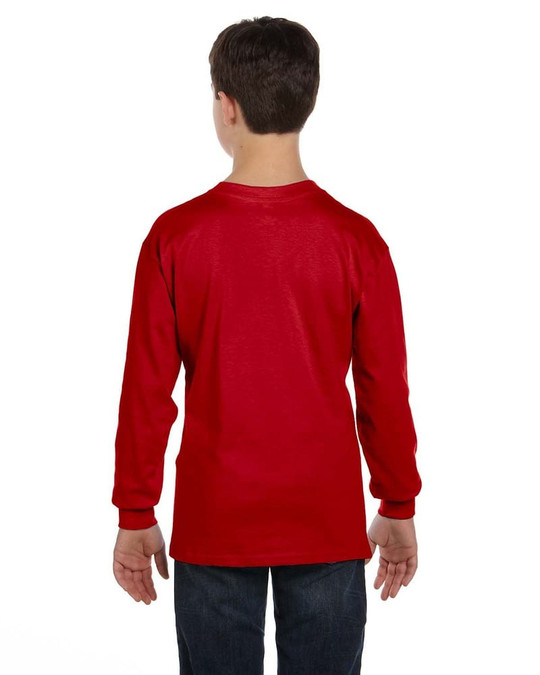 Gildan G540B - T-shirt à manches longues pour jeunes en coton épais 5,3 oz.