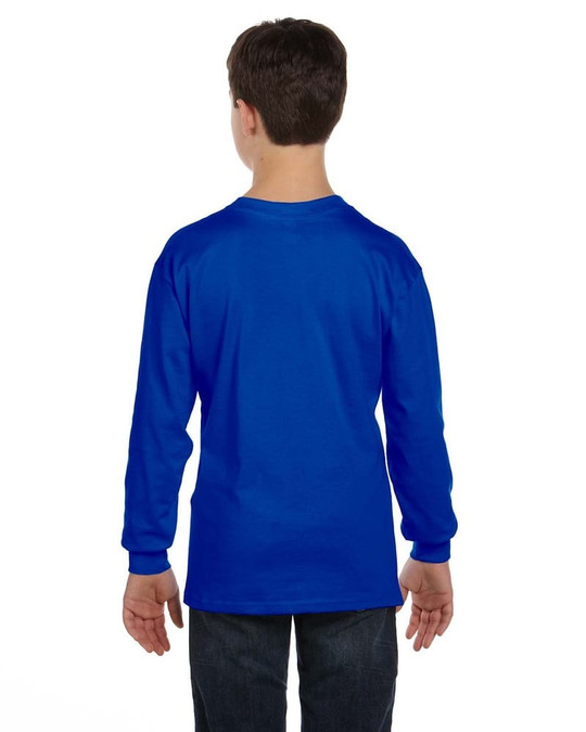Gildan G540B - T-shirt à manches longues pour jeunes en coton épais 5,3 oz.