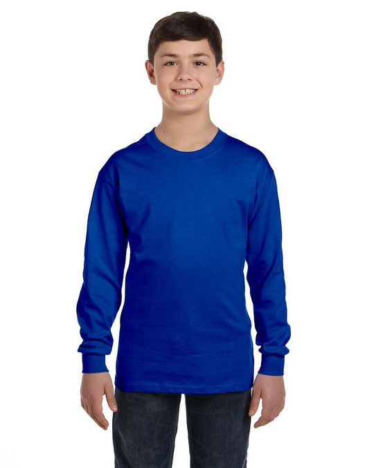 Gildan G540B - T-shirt à manches longues pour jeunes en coton épais 5,3 oz.
