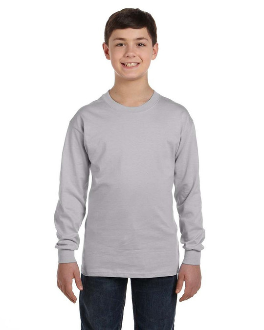 Gildan G540B - T-shirt à manches longues pour jeunes en coton épais 5,3 oz.