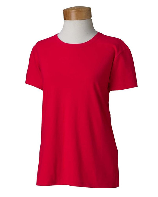 Gildan G500L - T-shirt ajusté pour femme en coton épais 5,3 oz.