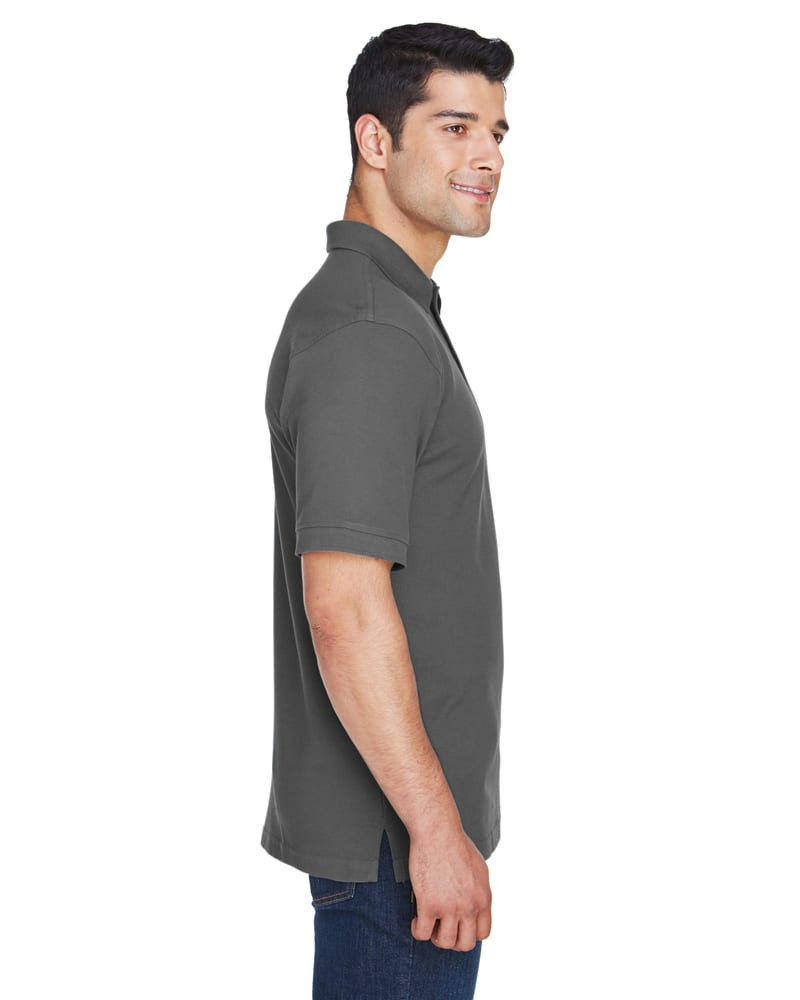 Harriton M200 - Men's 6 oz. Ringspun Cotton Piqué Short-Sleeve Polo